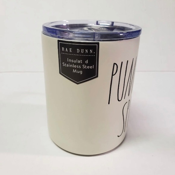 Rae Dunn Pumpkin Spice Stainless Insulated Mug - Picture 3 of 4